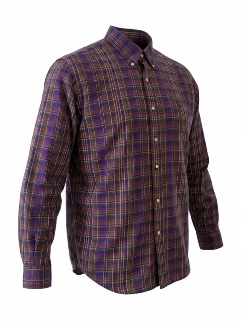 POLO RALPH LAUREN Multicolor Plaid Cotton Button-Down Shirt xl